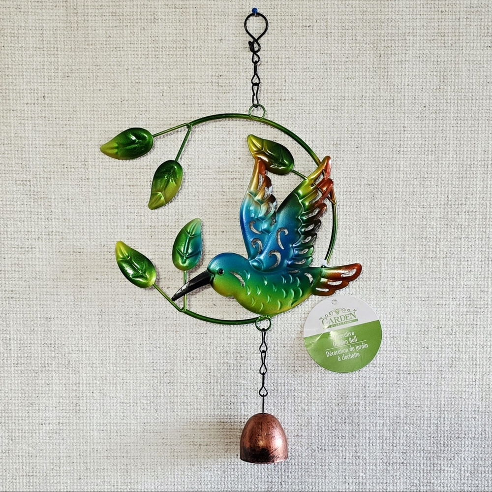 GARDEN COLLECTION Hummingbird Metal Colorful Wind Chime